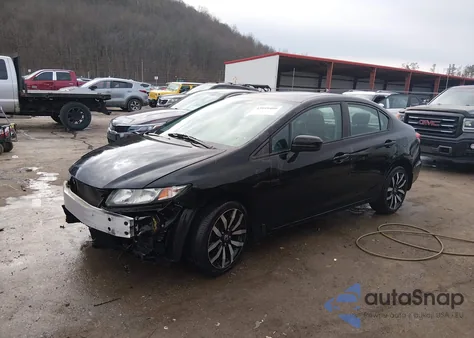 2015 Honda Civic Ex-L from USA, damaged, VIN 2HGFB2F91FH540596